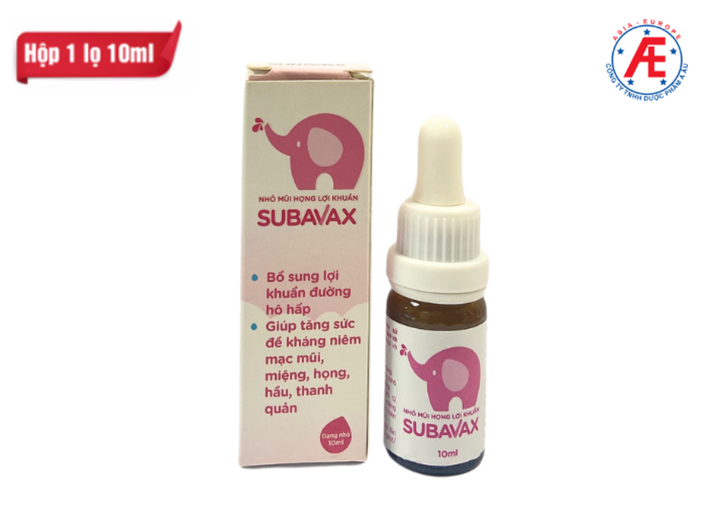 Nhỏ mũi họng lợi khuẩn Subavax